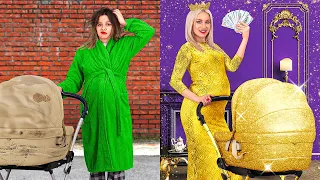 الشابة الحامل الغنية مقابل الفقيرة مواقف مضحكة ولحظات لا تقد ر بثمن 