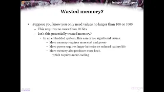 1 26 Integer data types