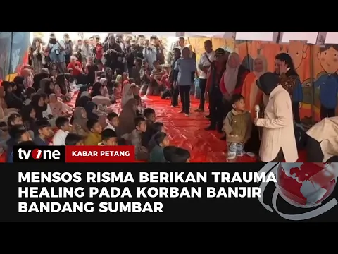 Mensos Tri Rismaharini Kunjungi Posko Pengungsian dan Lokasi Bencana Banjir Sumbar
