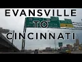 Evansville to Cincinnati Driving Time Lapse