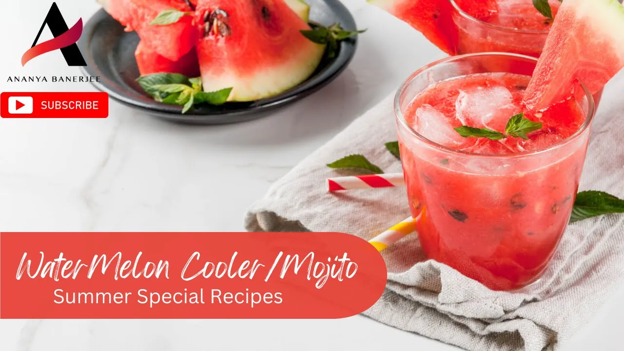 Refreshing Watermelon Mojito Recipe   Easy DIY Summer Watermelon Mocktail   Tarbooj Drinks   Coolers