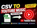 Import CSV Playlists into YouTube Music with PlaylistGo