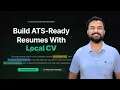 I built a Free AI Resume Builder That Runs 100 Locally No Signup No Tracking