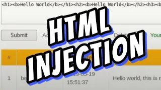 Ethical Hacking Exploiting HTML Injection Vulnerability