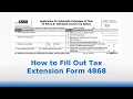 How To File Form 4868 for a Tax Extension Tax Info from IRS com