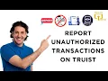 How to Report Unauthorized Transactions on Truist
