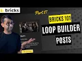 Bricks 101 Part 27 - Loop Builder and Posts