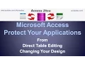 Microsoft Access Protect Your Applications