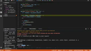 Node 4 - Debugging and nodemon