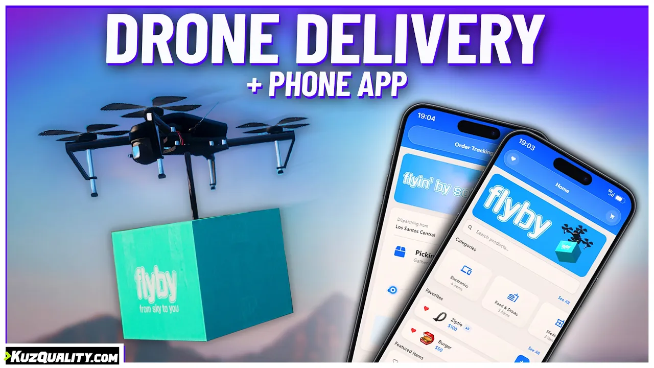 Drone Deliveries + Phone App video thumbnail