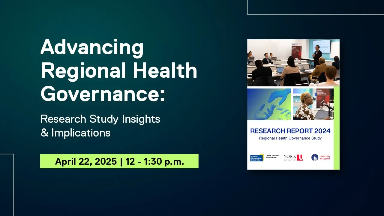 Report Launch: Advancing Regional Health Governance
