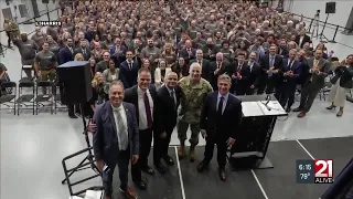 Local national leaders tour Fort Wayne facility building Trump s Golden Dome shield