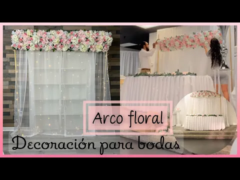 Download MP3 👰🏻‍♀️IDEAS PARA DECORAR EL DÍA DE TU BODA arco de flores WEDDING FLOWER ARCH | #lauraweymandecolin