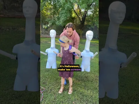 When she turns around and shows the costume! 🎃😆￼