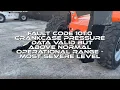 Fault Code 101 0 Crankcase Pressure - Data valid but above normal operational range