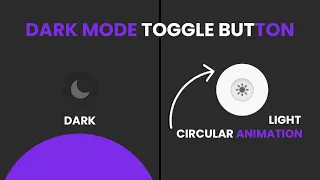 Animated Dark Mode Toggle CSS Dark Mode Toggle Button