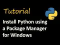 Install Python using a Package Manager on Windows