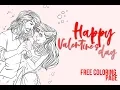 Happy Valentine s Day Coloring Book Challenge Free Coloring Page