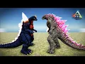Download Lagu SPACE GODZILLA VS ARK GODZILLA \u0026 KAIJU'S | ARK: Survival Evolved