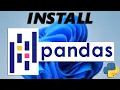 How To Install Pandas On Python 3 13 3 2025 Pandas Installation
