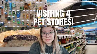 Visiting 4 Different Pet Stores In One Day Pet Store Vlog