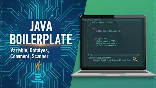 Java Basics Explained Boilerplate Variables Data Types Comments Input Java for Beginners