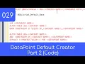 029 - Pt 2 Default Creator Code
