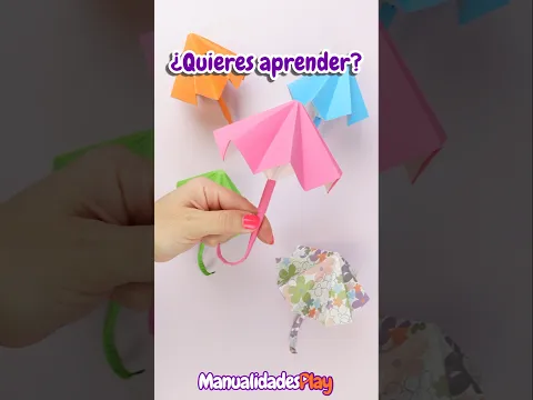 ☂️ ¡Mira cómo queda esta sombrilla de papel! 😍 Tutorial completo