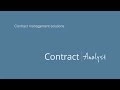 Introduction to Contract Analyst for contract management