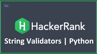 String Validators HackerRank Solution in Python