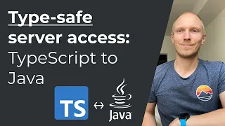 Type-safe server access from TypeScript to Java REST made easy