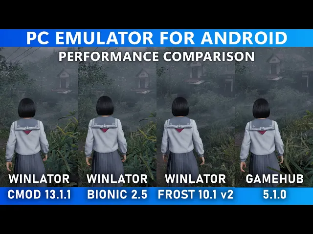 SILENT HILL f (PC) on ANDROID | Winlator CMOD vs Winlator BIONIC vs Winlator Frost vs GameHub
