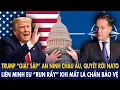 Lagu Trump “giật sập” an ninh Châu Âu, quyết rời NATO: Liên minh EU “run rẩy” khi mất lá chắn bảo vệ