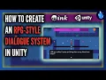 How to create a Dialogue System in Unity RPG Style Unity Ink Tutorial 2025