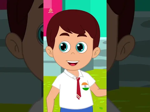 Jhanda Leke Chale School, झंडा लेकर चले #shorts #kidsvideos #poems #cartoon #babyrhymes