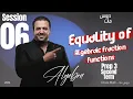 Equality of algebraic fractional functions Prep 3 Algebra