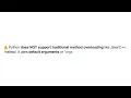 28 1 Method Overloading Python-style