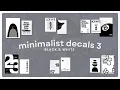 60 minimalist aesthetic decals codes black and white Bloxburg Berry Avenue