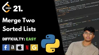 Merge Two Sorted Lists Leet code 21 Theory explained Python code