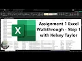 Step 1 Get to Know Your Data with Excel - Module 2 Assignment 1 Excel Walkthrough
