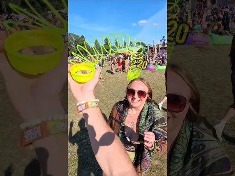 Drive-by slinking strangers at Electric Forest #slinkytricks #slinky #musicfestival
