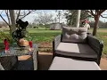 LHBcraft Balcony Furniture 5 Piece Patio Conversation Set