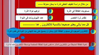 مراجعة كيمياء ثانية ثانوى شهر أكتوبر نموذج بور النظرية الذرية الحديثة  مراجعة كيمياء ثانية ثانوى شهر أكتوبر نموذج بور النظرية الذرية الحديثة