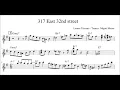 Lennie Tristano - 317 East 32nd Street Solo For Guitar