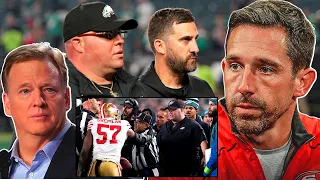 49ERS COACH Kyle Shanahan DEFENDS BIG DOM DISANDRO against HARSH NFL PUNISHMENT HE S A GOOD GUY