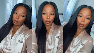 Kinky Straight Easy U Part Wig Install for Beginners ft Nadula Hair