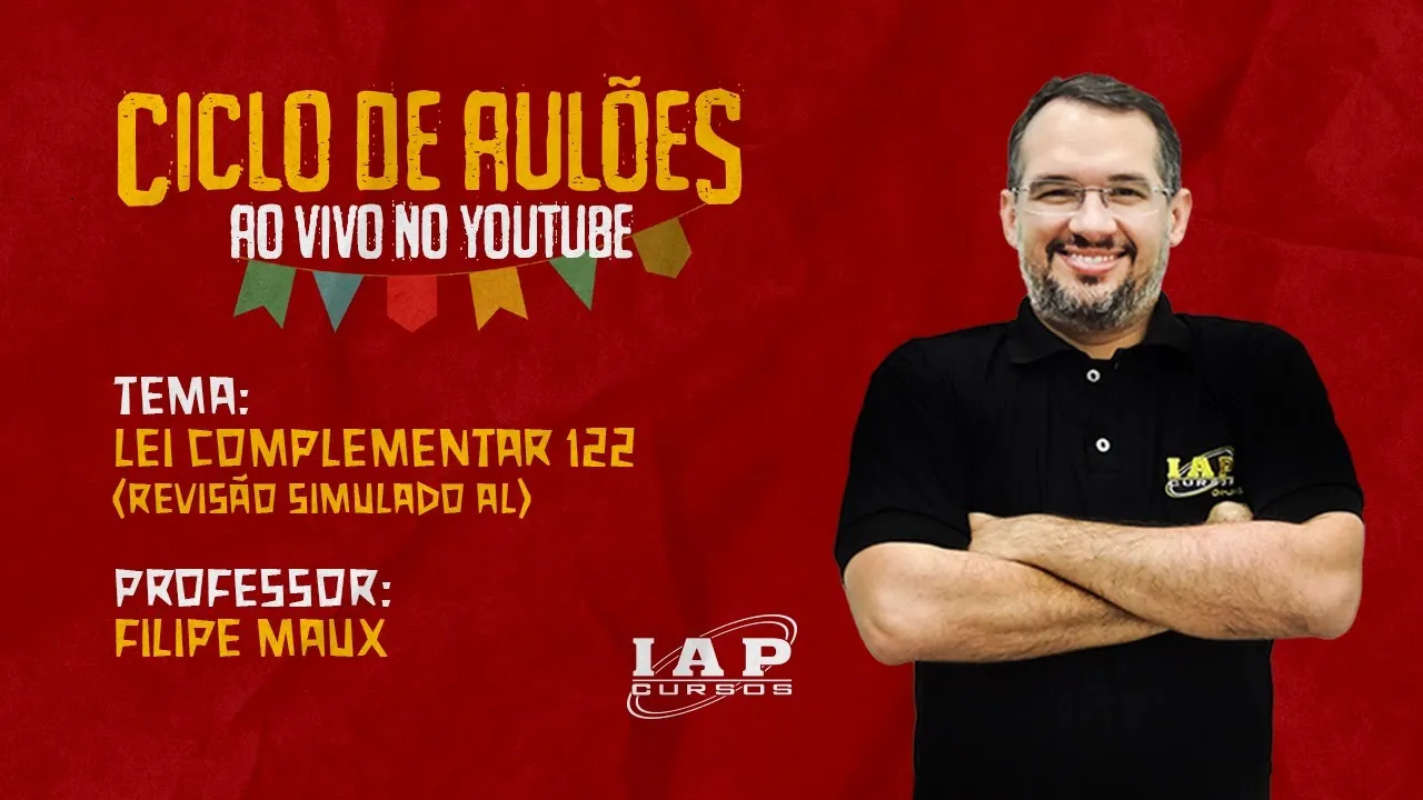LIVE: LEI COMPLEMENTAR 122 - REVISÃO DO SIMULADO DA AL.