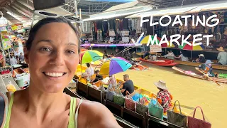 YOU DONT SEE THIS EVERYDAY!! | Bangkok Train Market & Floating Markets… Ep 324