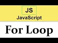For loops In Javascript Loops Concept Javascript Tutorial Web Development Course