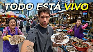 ¿CÓMO PUEDEN COMER ESTO? 🇰🇷 Comida Callejera de Corea del Sur! | Busan